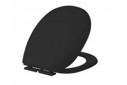 WC ülőke Tisza inox zsanérral FEKETE
