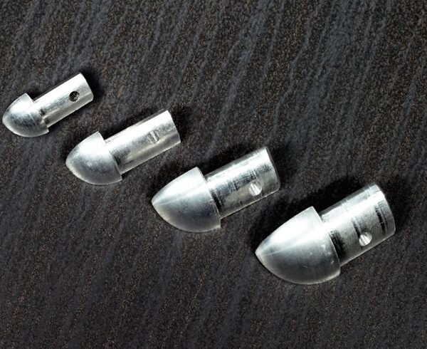 C íves natúr alumínium külső kapszula 12,5mm