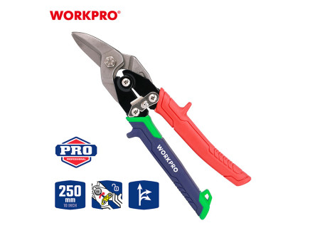 WorkPro Lemezvágó olló jobbos 250mm