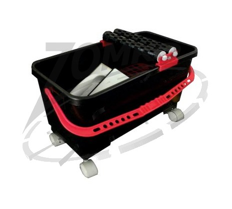 Burkoló vödör kerekekkel 4részes 24L profi