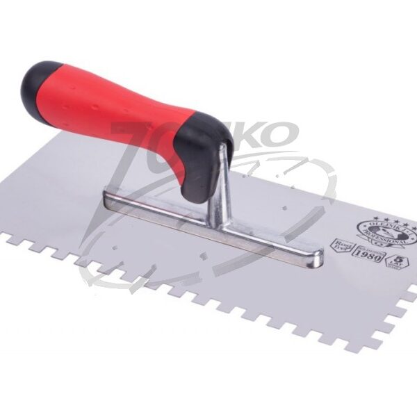 OLEJNIK glettelő fogazott INOX E10 130*280mm ERGO Profi