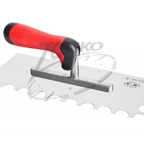 OLEJNIK glettelő fogazott INOX 130*280mm ERGO Profi