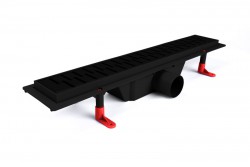 Zuhanyfolyóka 800-as Medium FEKETE