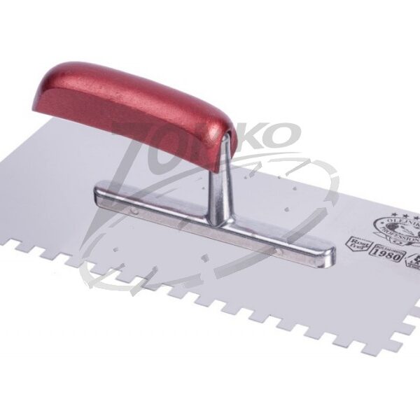 OLEJNIK glettelő fogazott INOX E8 130*280 Profi