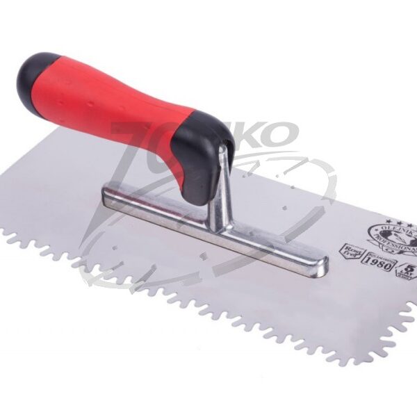 OLEJNIK glettelő fogazott V INOX 130*280mm ERGO Profi