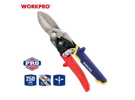 WorkPro Lemezvágó olló egyenes 250mm