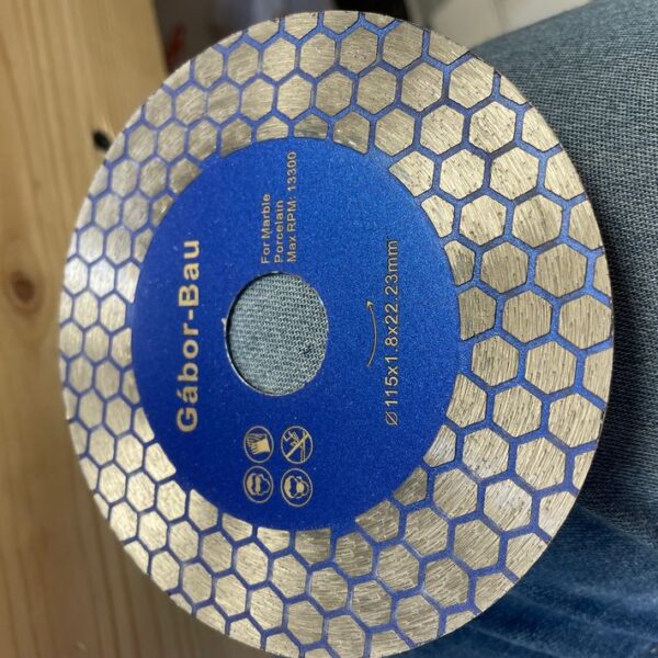 Gyémánt vágó-és csiszolókorong 2 oldalas GB 115mm