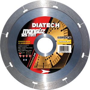 Mongúz 125*22,2*5mm gyémánt vágótárcsa