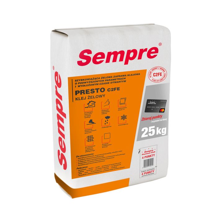 Presto C2FE gyorskötésű csemperagasztó 25kg Sempre