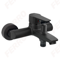 Ritto Black Fekete kádtöltő csaptelep Ferro