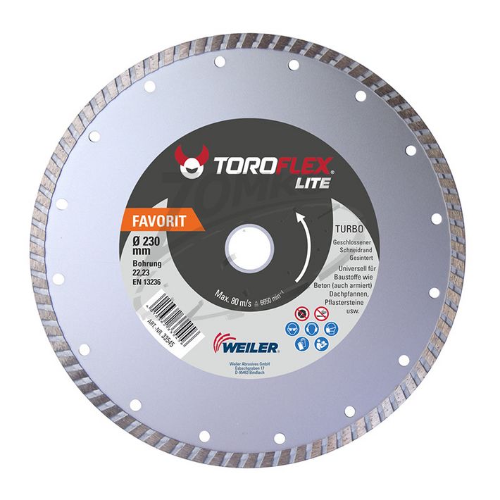 TOROFLEX Favorit Turbo gyémánttárcsa 115*22,2/sh8