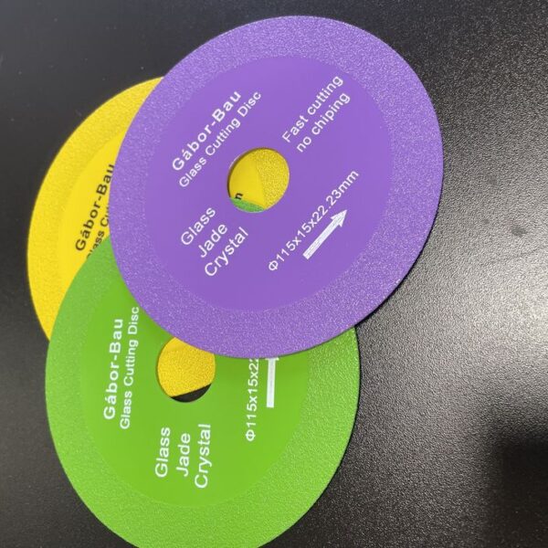 Gyémánttárcsa üvegvágáshoz zöld 125mm