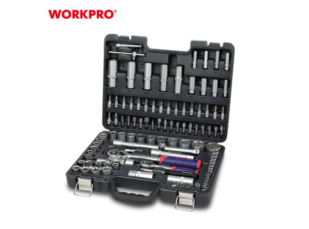 WorkPro Dugókulcs és bit készlet 1/4" 46 részes Cr-V