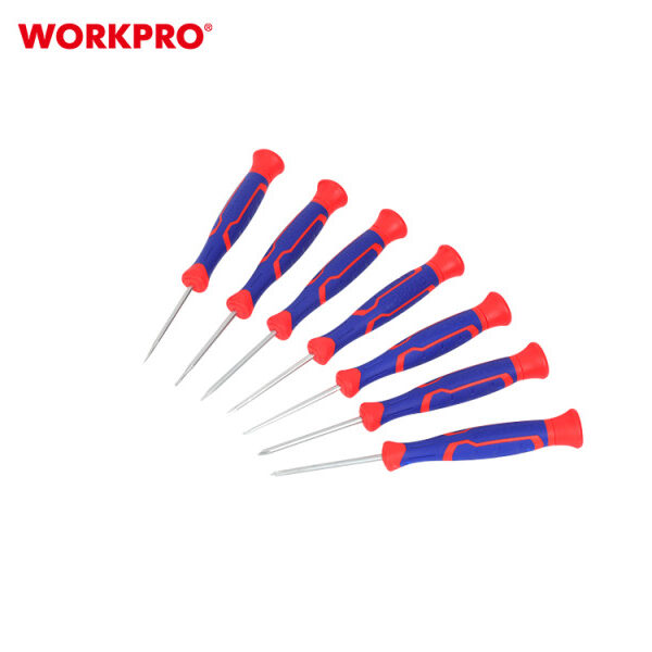 WorkPro Csavarhúzó készlet műszerész Cr-V 7db
