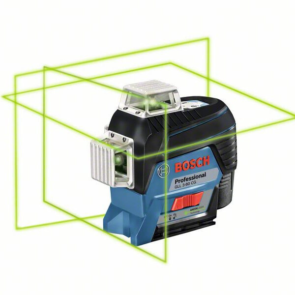 BOSCH GLL 3-80 CG zöld Vonallézer (akku és töltő nélkül) L-Boxxban